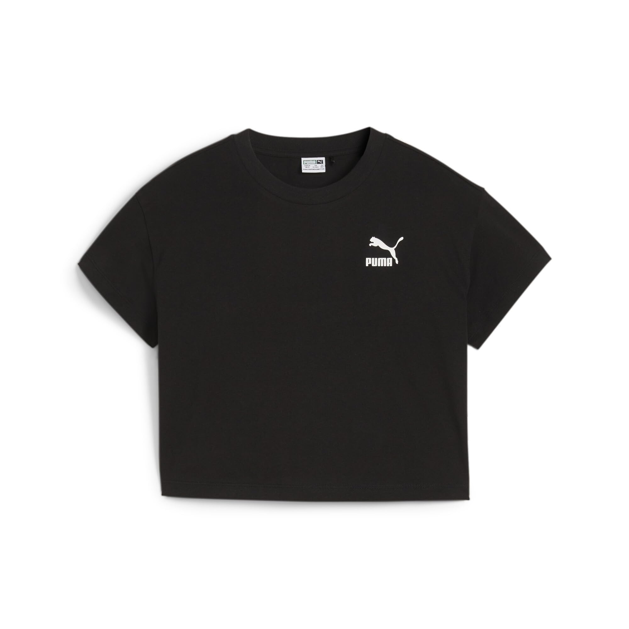 Puma Girls Black Better Classics T-Shirt Tee Top 11-12 Years