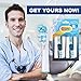 Oralfit Electric Toothbrush Heads Replacement for Oral B, 8 pcs Brush Heads Compatible with Braun Dual Clean 3D Excel Advance Power Smart Series Pro-Health