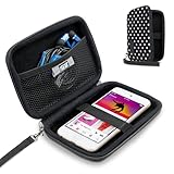 USA Gear MP3 Player Case Fits Apple iPod Touch 7th Generation, 6th Generation, Walkman, Innioasis Y1, Memory Card, Earbuds, Mp4 Players - iPod Touch Case with Hard Exterior, Wrist Strap (Polka Dot)