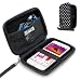 USA Gear Hard Shell iPod Travel Case Compatible with Apple iPod Touch (7th Generation, 6th Generation, 5th Generation), MP3 Player Case with Water-Proof Exterior, Wrist Strap - Polka Dot