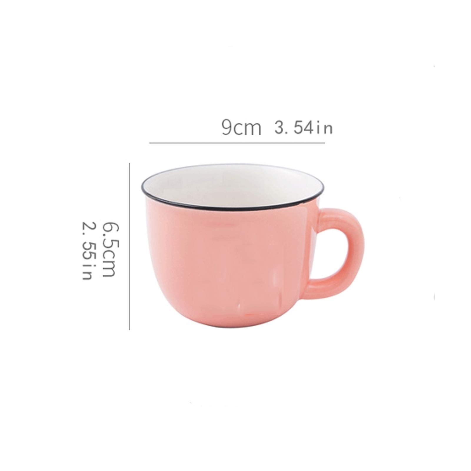 Taza de café para el hogar, Taza de cerámica Simple, Fondo Esmerilado, Adecuada para Parejas de Estudiantes, Taza para Beber, Taza de Leche (Azul)