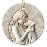 Tiny Detalles Dog Ornaments for Christmas Tree 2025, Animal Ornaments for Hanging Decor, Ceramic Ornament Animal Lovers Gift Ideas, Dog for Women, Pet Gifts for Friends, Family