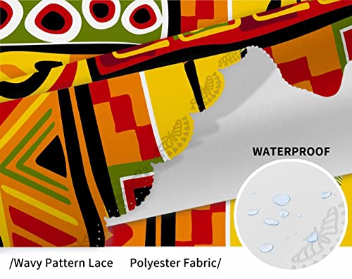 Ibiliu African Women Geometric 60 Inch Round Tablecloth,Dust-Proof Table Cloth Cover Tabletop Protectors For Kitchen, Dining Desk, Parties, Holiday, Home Decor #TOP4