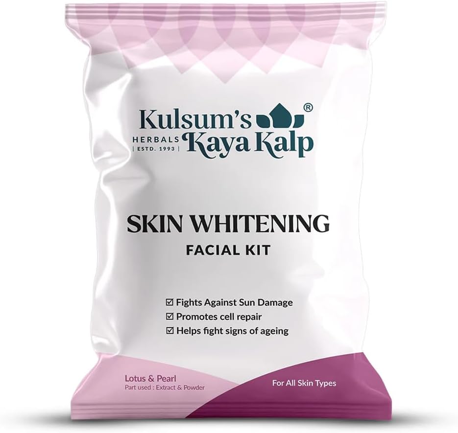 Kulsum's Kaya Kalp Skin Whitening Facial Kit 7 in 1 For Brightening & Glow , 30g + 10ml