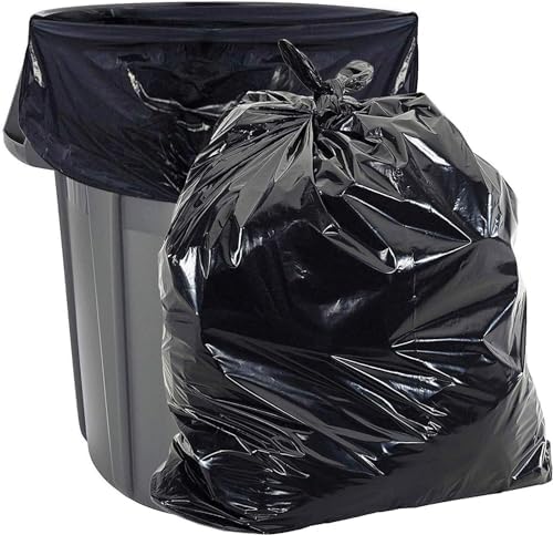 Aluf Plastics 20-30 Gallon 2 MIL Black Heavy Duty Garbage Trash Bags - 30" x 36" - Pack of 100 - for Contractor, Industrial, Institutional, & Commercial image 5