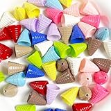 10Pcs 16x20mm Ice Cream Cone Shaped Beads for Jewelry Making DIY Decorations Phone Chain Keychain Hair Rope Earrings Necklace Bracelet Home Decor Accessories