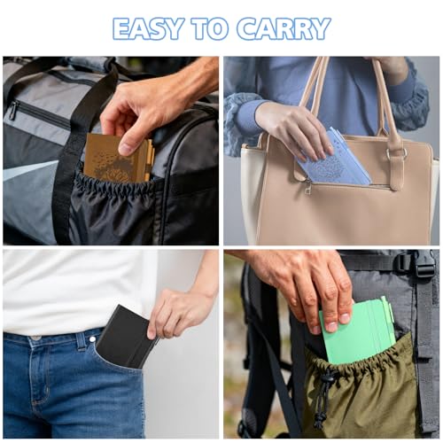 Petit bloc-notes avec porte-stylo OMEYA A6 couverture cuir 384p - 5