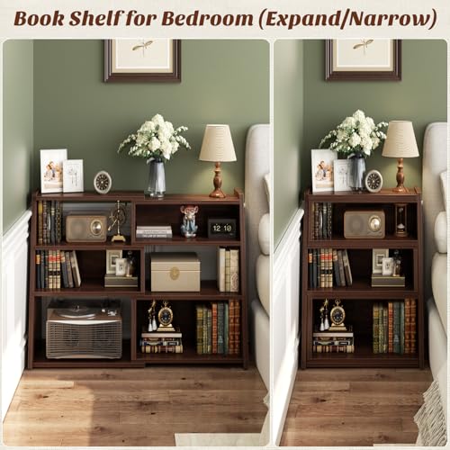 Armocity Expandable Bookshelf Small Short Corner Bookcase for Small Spaces by Armocity - Image 5