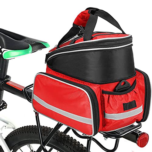 Sacoche Porte-Bagages Vélo 10-25L Étanche HINATAA - Sac Arrière Avec Bandoulière Et Housse Pluie