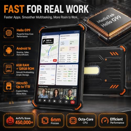 Image of AGM P3 Mini Tablet Android 16, 8.68 inch 120Hz, MediaTek Helio G99, 6GB+128GB