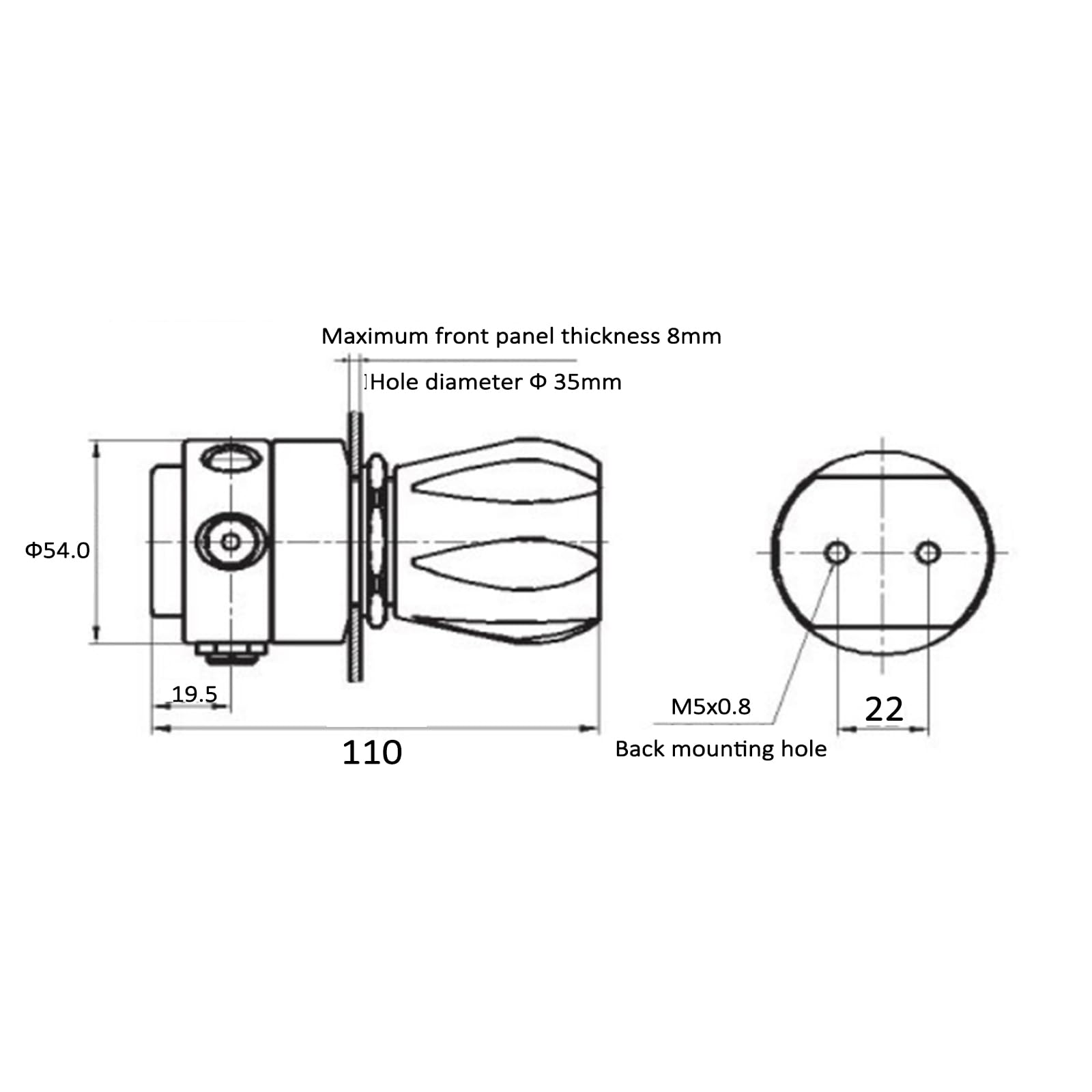 Regulador de gas, regulador de línea de dos etapas, presión de entrada 2,5 MPa, manómetro de 1,6 KL, interfaz de cilindro G5/8, rosca interna NPT1/4, adecuado para hidrógeno y oxígeno