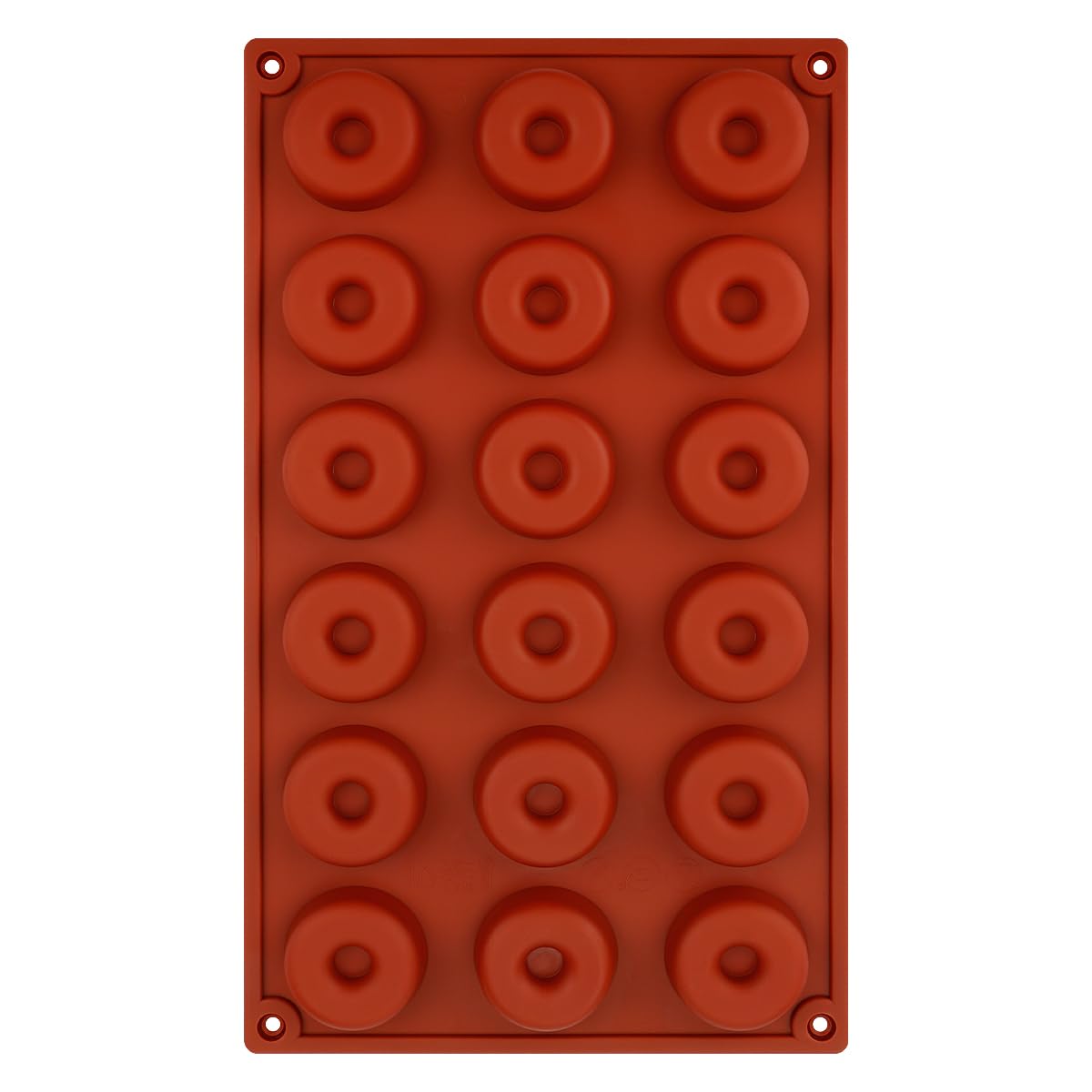 Gladfresit Translucent Mini Doughnut Mold - Silicone Donut Mold 18 Cavity Molds For Doughnut Candy Biscuit Bagels Muffins