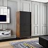 Sauder Harvey Park Computer Cabinet with Storage, Grand Walnut Finish