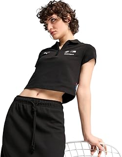 Women's Standard BMW M Motorsport Classic Baby Polo, Black SS25, Large