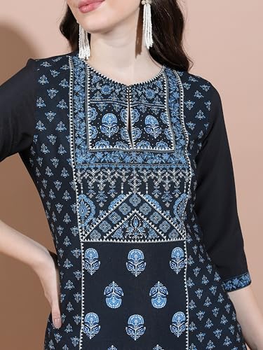 Image of Vishudh Women's Kurta | Regular Fit | Trendy Ethnic Top for Everyday Comfort