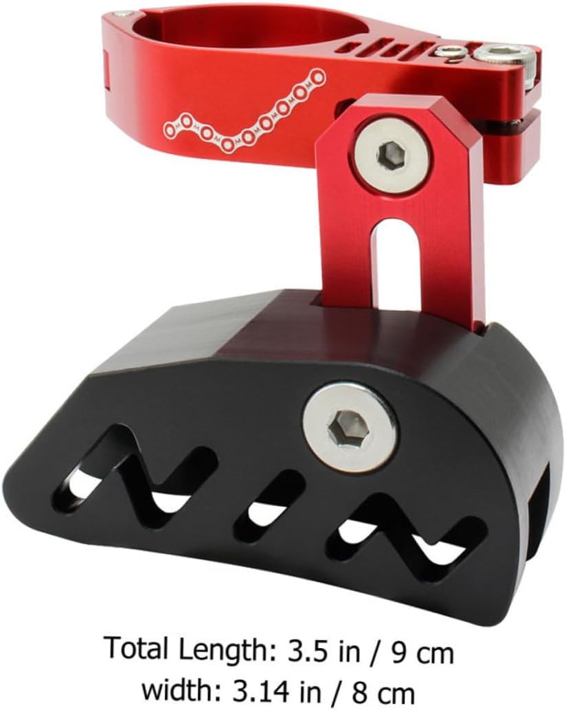 1Set Bike Chain Stabilizer CNC Machined Single Disc Chain Guide for Mountain Bikes Front Derailleur Compatible Prevents Chain Drop and Jumping Durable and Resistant