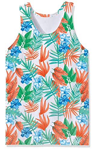 Flamingo Sleeveless Shirts For Men Big And Tall Teen Boys Casual Loose Fit Athletic Tank Tops Flamingo Animal Graphic Hipster Youth Dad Round Neck Sleeveless Undershirts Music Party, Xl #TOP1