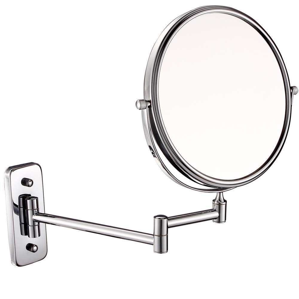 Miroir Grossissant 7X Mural Extensible JCAKES : Maquillage Précis et Rasage Parfait sans Effort