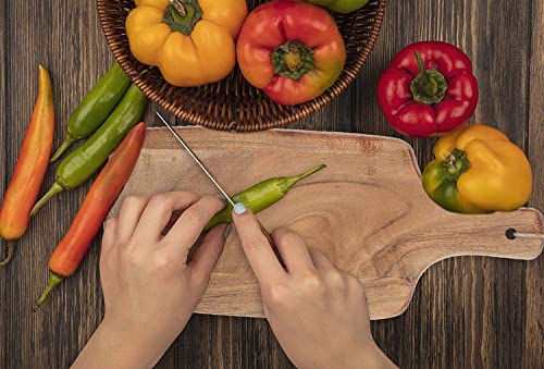 Palais Dinnerware Acacia Cutting Board - Wooden Butcher Block (16" X 7" Paddle Board) #TOP1