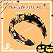 YARIEW Halloween Knotted Headbands for Women Pumpkin Rhinestone Ghost Headband for Women Fashion Headband Hair Accessories Halloween Birthday Gift Orange