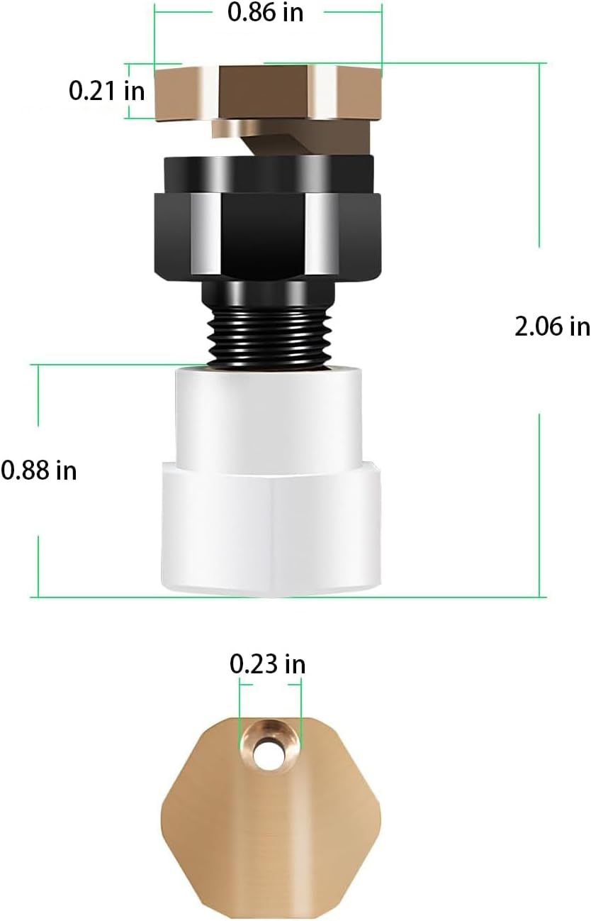 BN2BP125FWX-CS for use with 2.0 GPM 12V pumps, 2 GPM 12V Full Pattern 16 Foot Broadcast Spray Boomless Nozzle