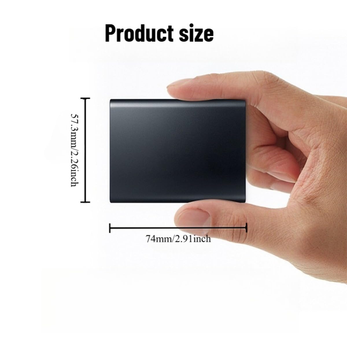 Portable External Hard Drive 500GB 1TB 2TB 4TB USB 3.0 Metal Hard Disk Storage Expansion for PC Laptop PS4 TV — view 2