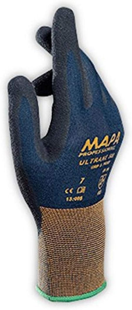 MAPA 500418 MAPA Ultrane 500 with Nitrile Grip & Proof Palm Coating, 9, Gray, 8 (Pack of 12)