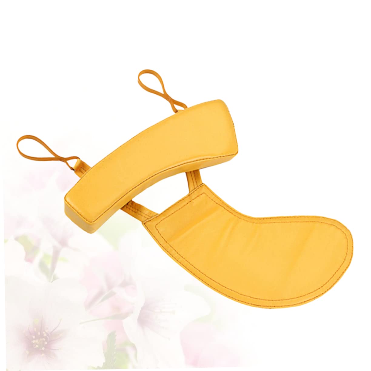 BESTonZON Repose-épaule pour Violon 4/4 en Peau D'agneau Jaune, Coussinet Ergonomique pour Soulager la Douleur, Accessoire Confortable pour Violon et Fiddle