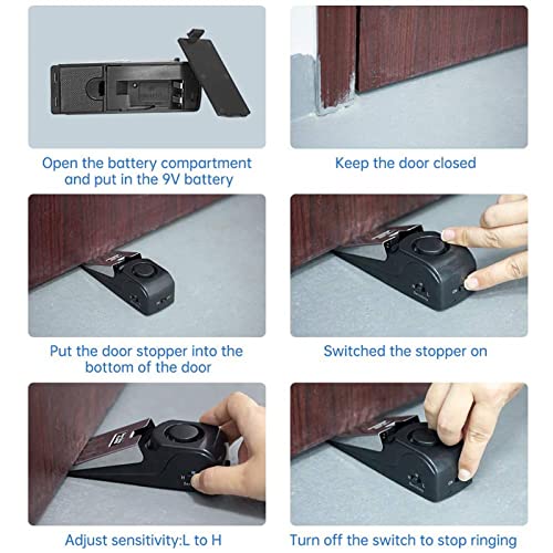 Butée de porte au sol réglable pour stopper les murs abîmés - 7