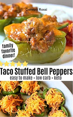 Taco Stuffed Bell Peppers easy to make + low carb + keto