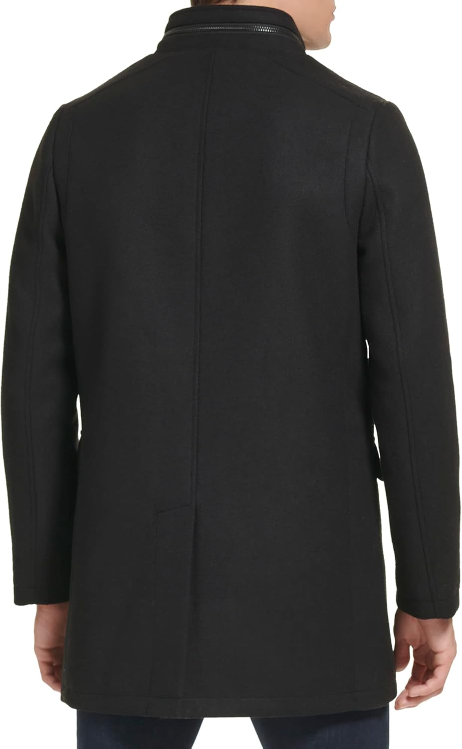 Kenneth Cole Men’s Wool Blend Quilted Lined Double Breasted Overcoat - Image 3