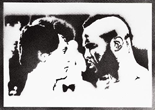 Poster Rocky Balboa y Mister T Grafiti Hecho a Mano - Handmade Street Art - Artwork