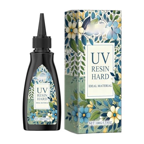 Cola de resina – Pegamento UV Eficiente Resina | Resina UV Multifuncional Duro 100G Adhesivo de Resina Claro de Secado Rápido para Y Artesanía, Para Pegar Accesorios Pegamento Pegamento Pegamento