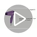 Philips HP8100/46 Compact Hair Dryer| 2 Flexible heat setting| ThermoProtect prevents overhearting | 1000 Watts- Purple - Image 2