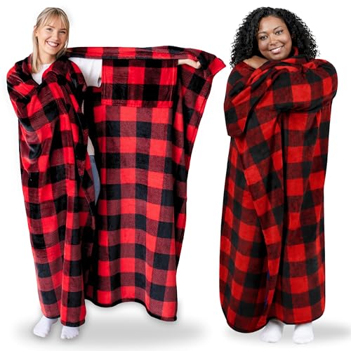 Image of Super Blanky Wearable Blankets for Women & Men, Graduation Day Gift for Her, Cozy Gifts for Women, Wife Birthday Gifts Ideas