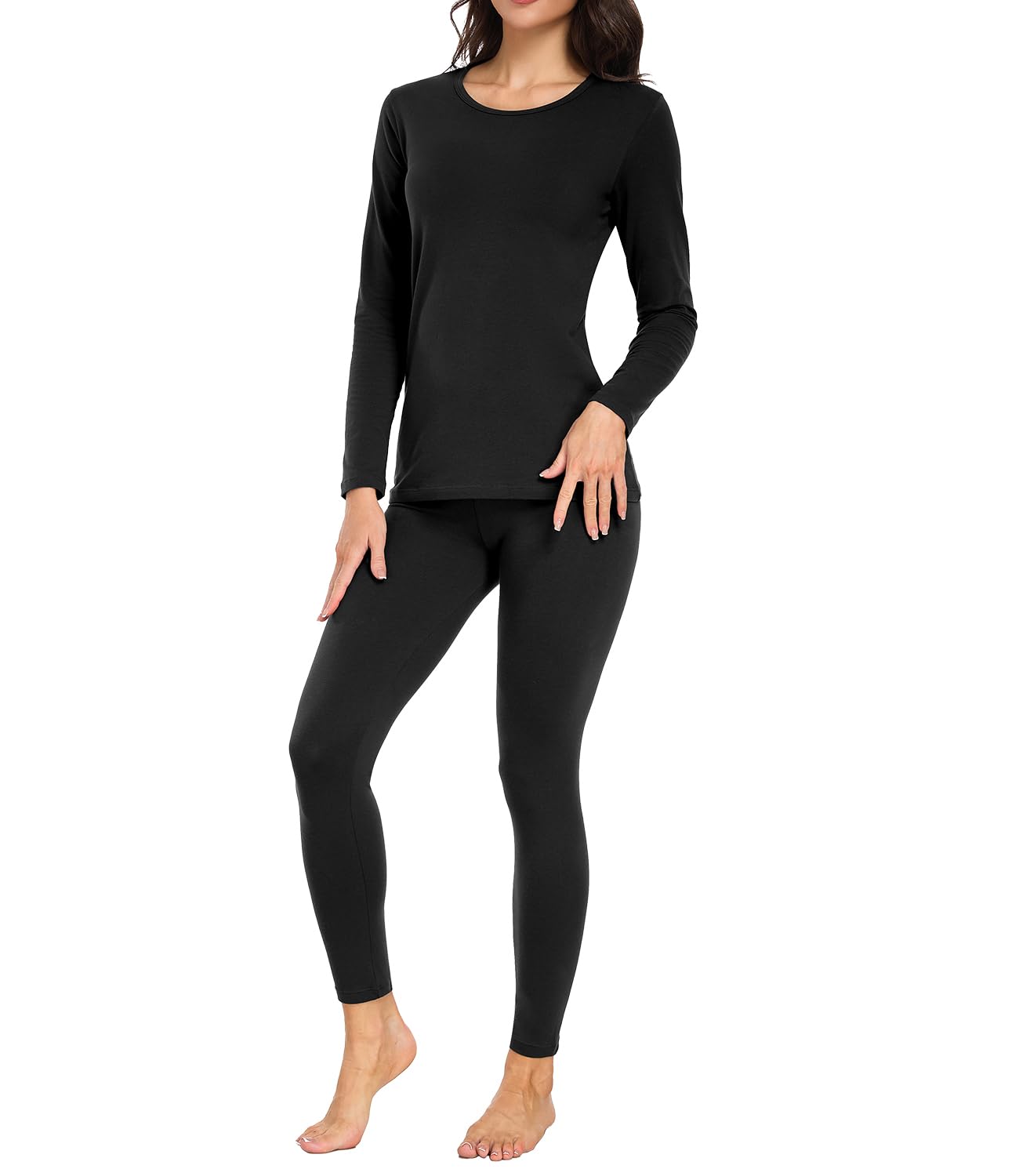 Wirarpa Women's Cotton Thermal Underwear Set