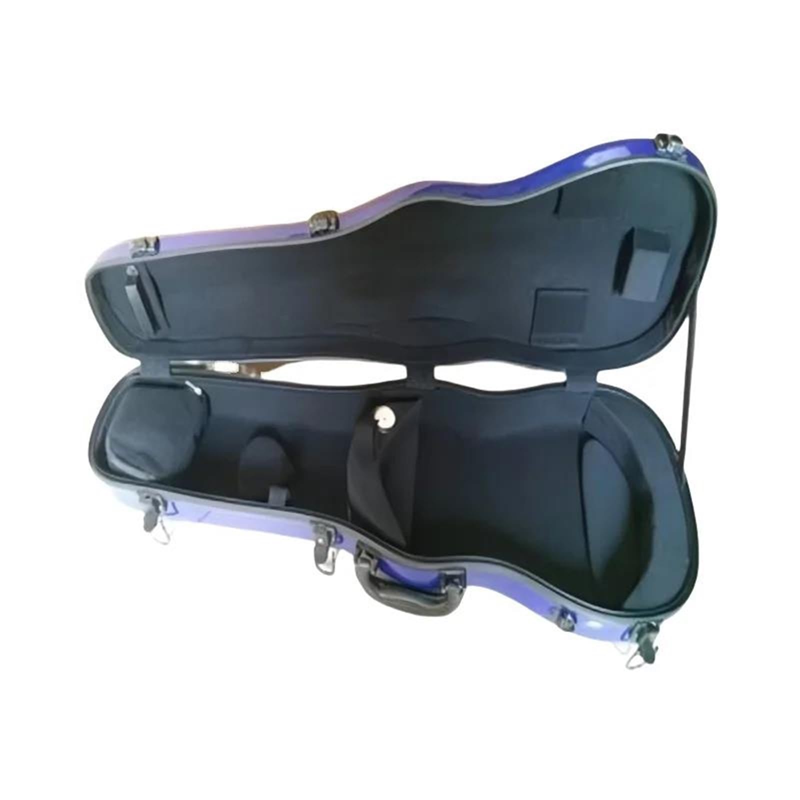 Estuche Para Violín, Mano De Obra Fina, Estuche Rígido De Fibra Para Violín De Tamaño 4/4 Con Correas Para Los Hombros Estuche de violín profesional(Dark blue)