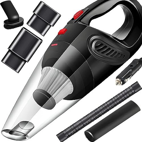 Retoo Handstaubsauger 4-in-1 Trocken DC 12 V, 120 W, 4200 Pa, Auto-Staubsauger mit HEPA-Filter, Autostaubsauger mit Bürste & Weicher Schlauch, Auto Staubsauger mit 4.8 m Kabel