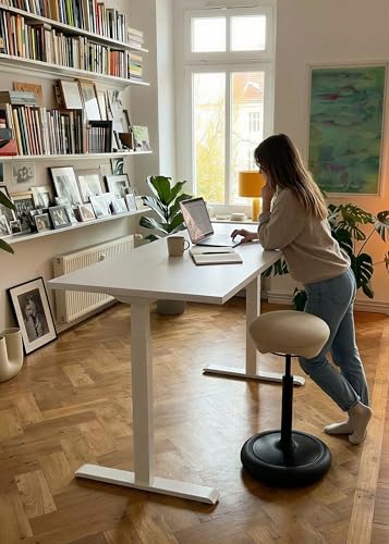 Image of Topstar SITNESS HOP HIGH Ergonomic Stool with Three-Dimensional Movement Sitness Technology Made in Germany Colour: Black /Green
