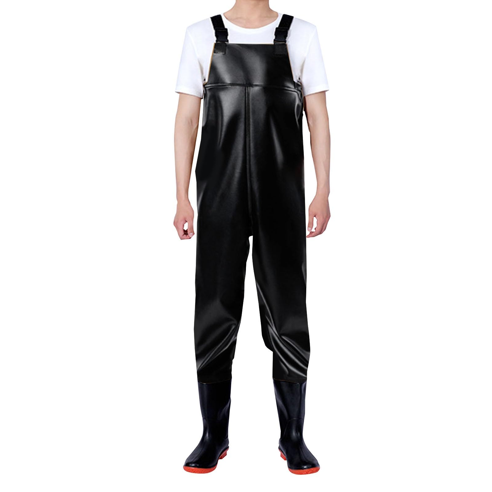 Combinaison De Pêche Homme Avec Bretelles - Pantalon Cuissardes Respirant En PVC - Pour La Pêche En Rivière - 11