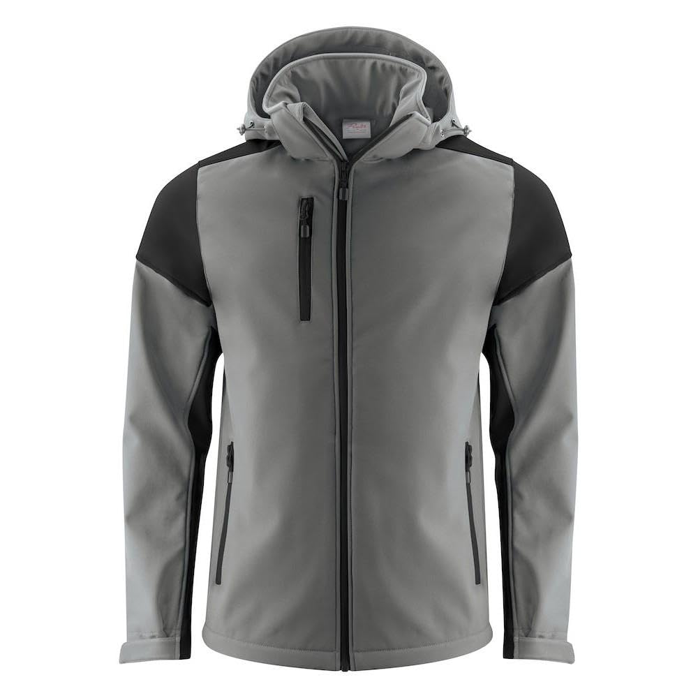 Veste softshell homme PRIME anthracite noir manteau mi-saison chaud taille L - 8