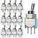 Gebildet 12 Piezas MTS-103 Mini Interruptor de Palanca 125VAC 6A, 3 Pines 3 Posiciones ON/Off/ON SPDT, Micro Interruptor Basculante de Enclavamiento