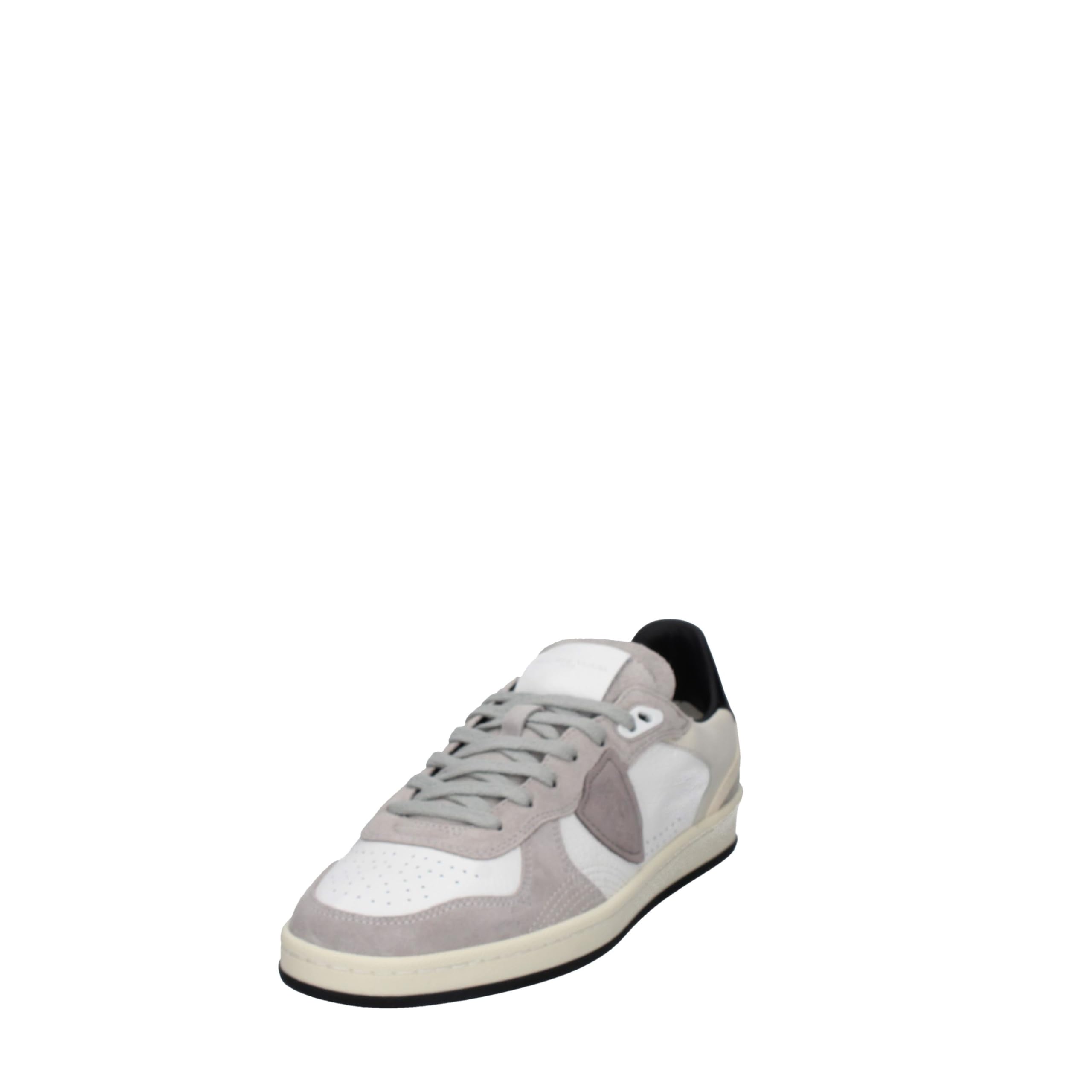 PHILIPPE MODEL Sneaker Pgal in Pelle Bianca e Grigia