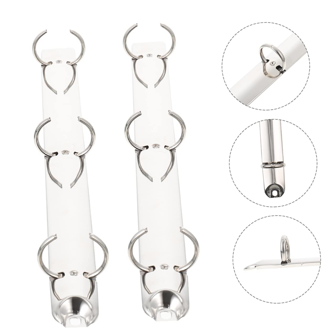 ARTIBETTER 12 Set Legante Metallico D Anello A Clip Sciolto Raccoglitori Per La Scuola Legante Sottile Esposizione Raccoglitori Metallici A Fogli Mobili Clip Raccoglitore Argento 2 Pezzi * 12
