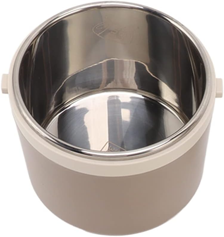 Insulated Lunch Container, Thermal Insulated Lunch Box for Kids School Office Travel, Stainless Steel Food Container with Portable Design, Leak Proof and Reusable Lunch Container (Brown)