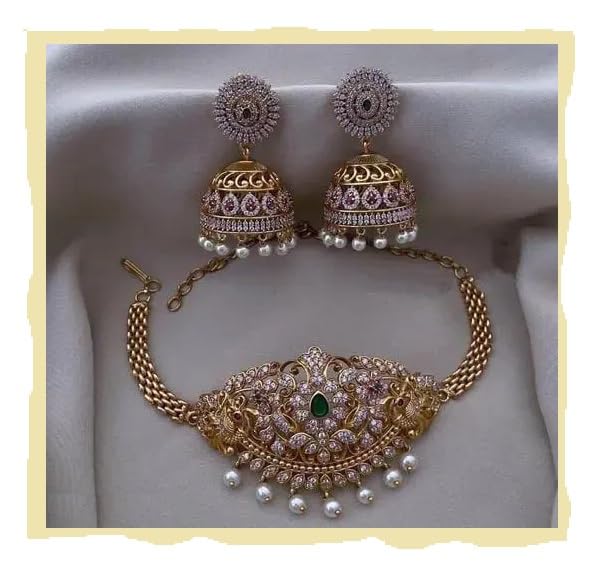 See full amazon price history chart for MATTE FINISH AD STONE CHOKER JEWELLER SET WITH EARRINGS.#n20 (1) MATTE FINISH AD STONE CHOKER JEWELLER SET WITH EARRINGS.#n20 (1) (B0DB84NJRV) Amazon Price History, Amazon Price Tracker