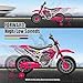 JOYLDIAS Kids Motorcycle Dirt Bike, 12V7AH Battery-Powered Ride On Motorcycle for Kids, Off-Road Street Bike w/Music, Training Wheels, Spring Suspension, High/Low Speeds, Rose Pink