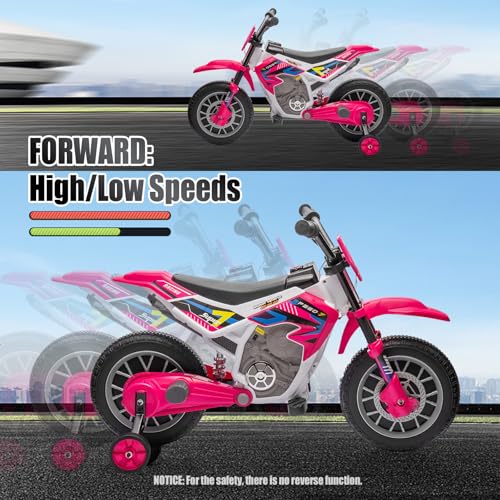 Image of JOYLDIAS Kids Motorcycle, 12V7A Battery-Powered Ride On Motorcycle for Kids