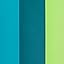Tri-Color Teal Tonal