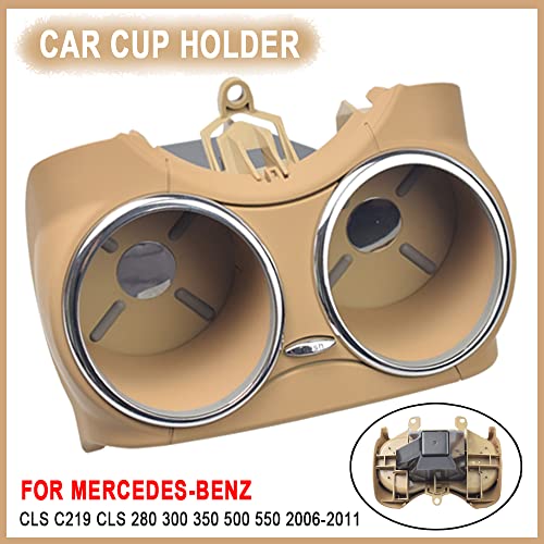 Portavasos para Mercedes-Benz CLS C219 2006-2011 Beige miniatura 3